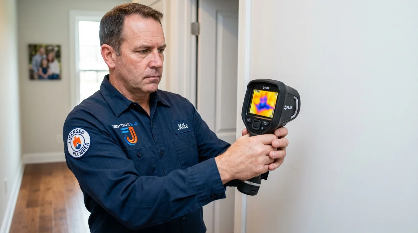 Thermal imaging leak detection by Johns Plumbing LLC in Oshkosh